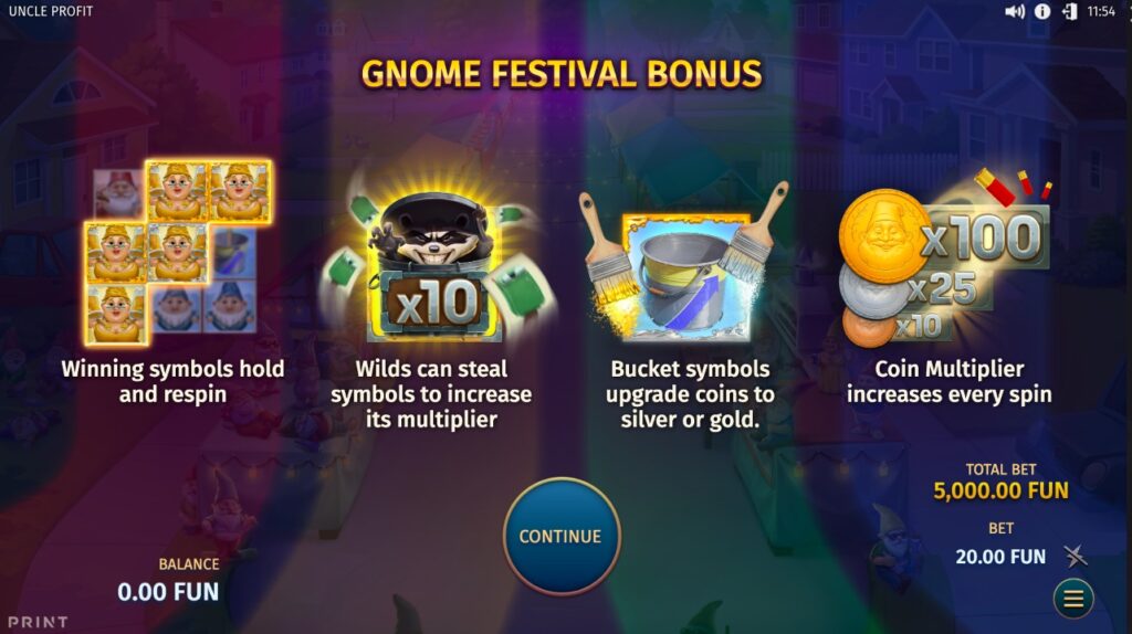 Uncle Profit bonus round