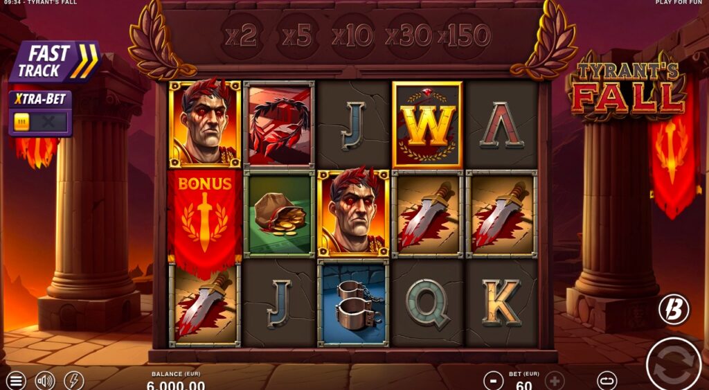 Tyrant’s Fall slot gameplay