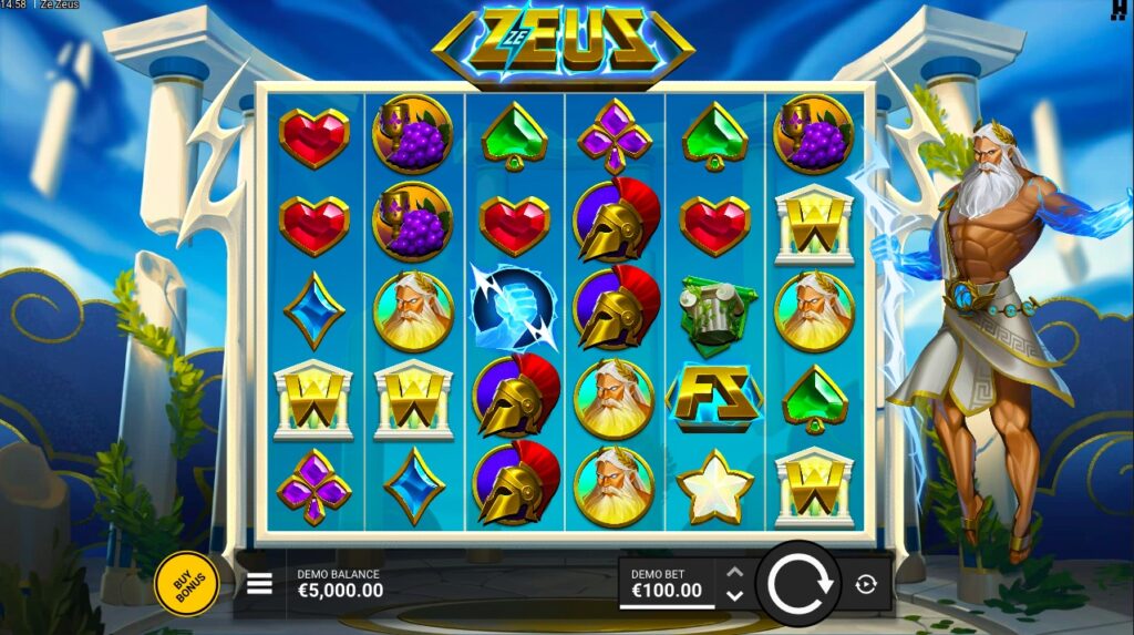 Ze Zeus slot gameplay