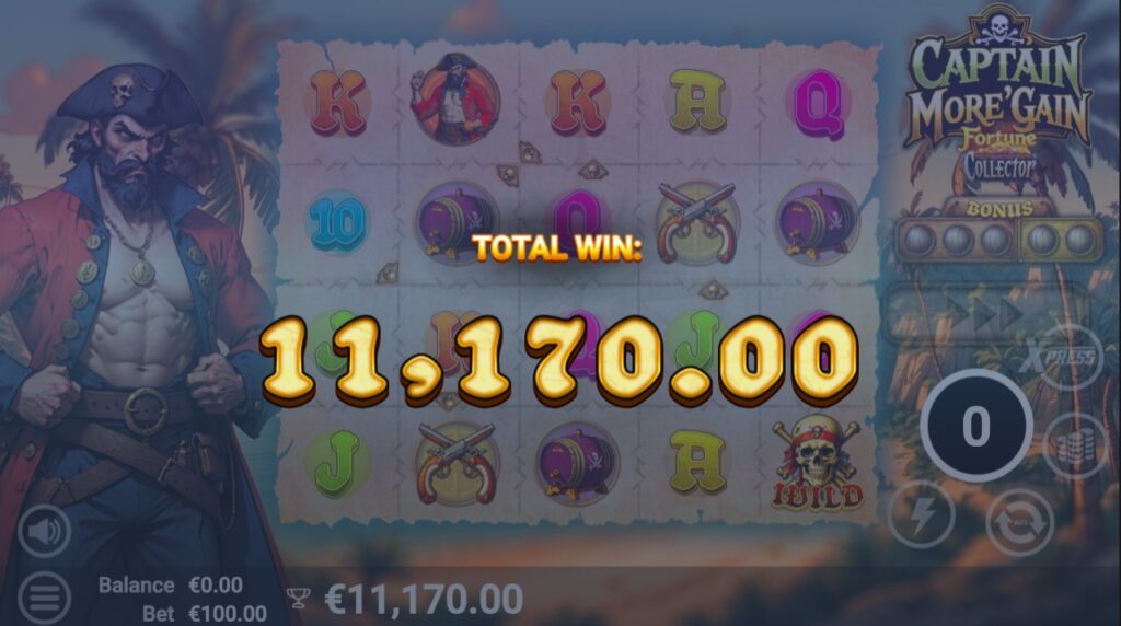 Captain More’gain total win.