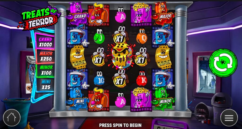 Treats of Terror slot gameplay