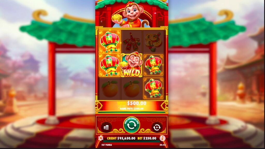 Lucky Monkey paylines and features