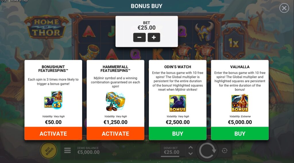 Home of Thor bonus buy