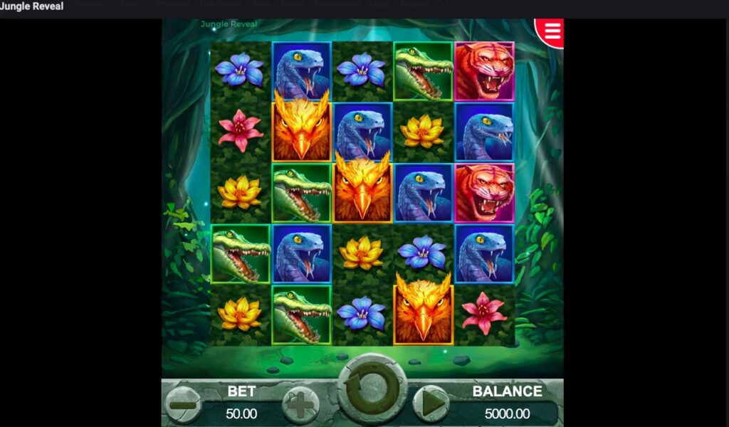 Jungle Reveal slot gameplay