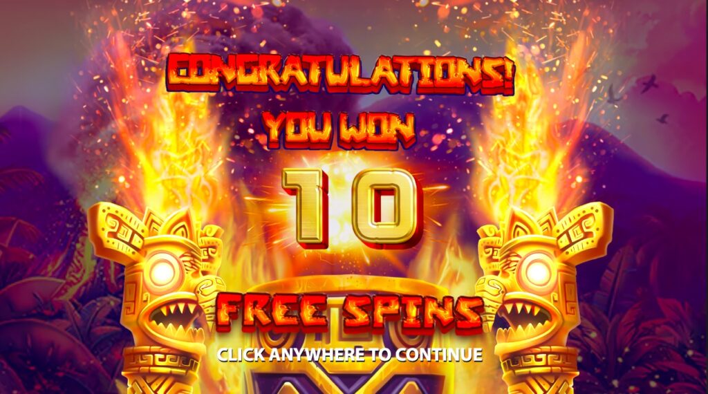 Fire And Gold Cluster Breaker free spins slot feature