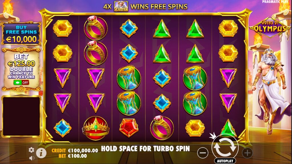 Gates Of Olympus slot gameplay