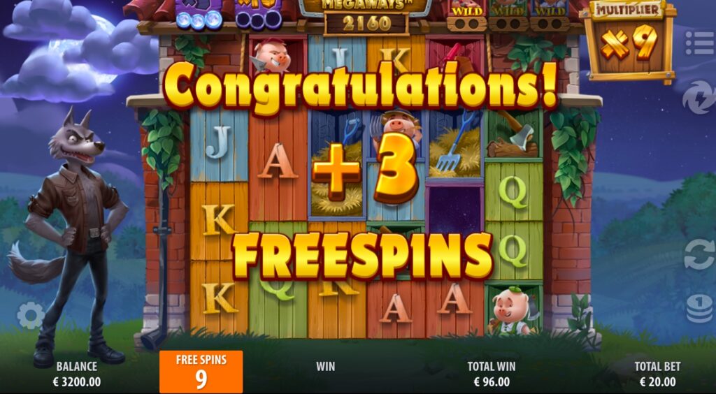 Big Bad Wolf Megaways free spins bonus rounds