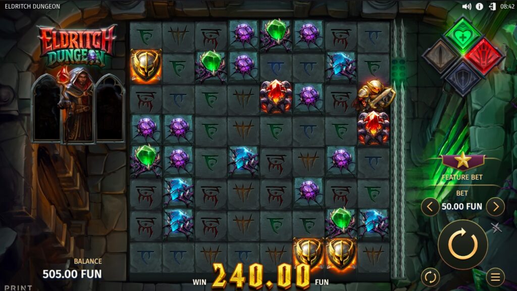 Eldritch Dungeon huge slot win