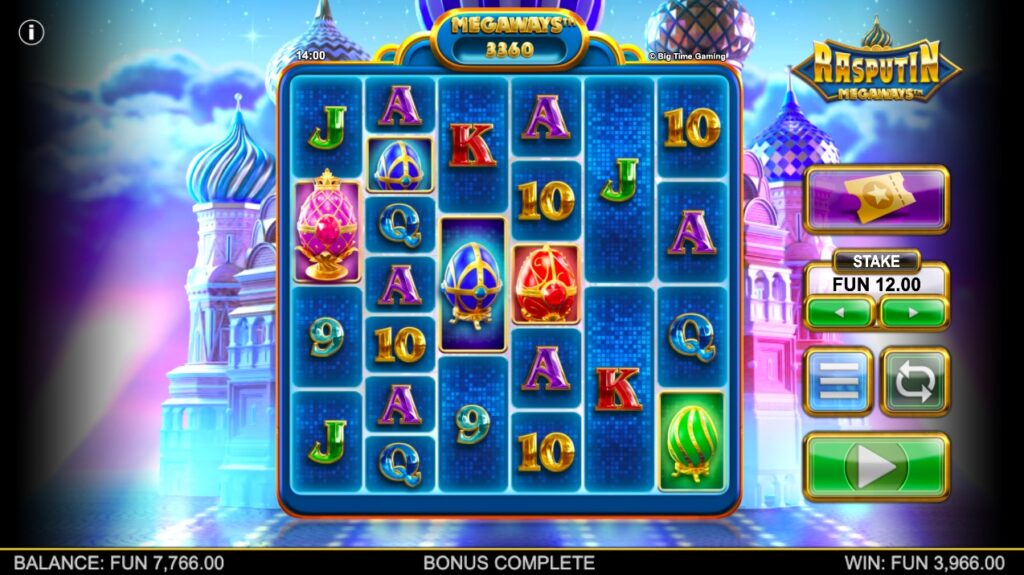 Rasputin Megaways huge slot win