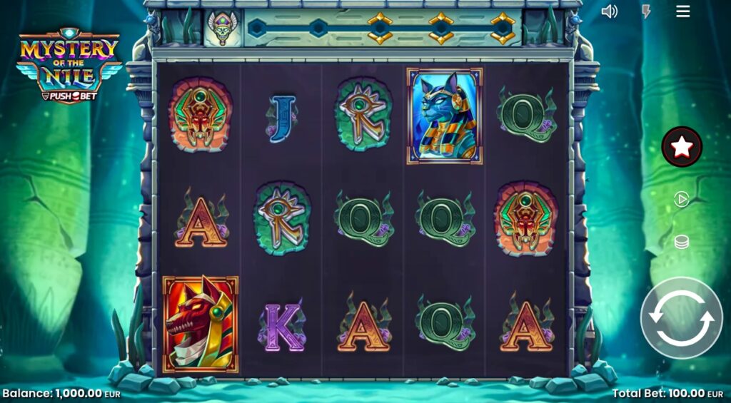 Mystery Of The Nile slot gameplay