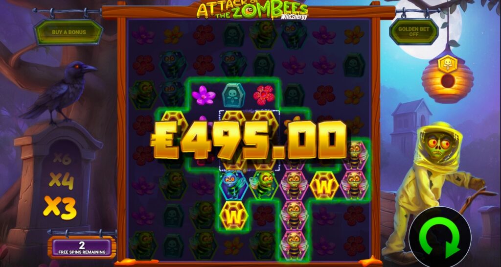 Attack of the Zombees WildEnergy paylines and features