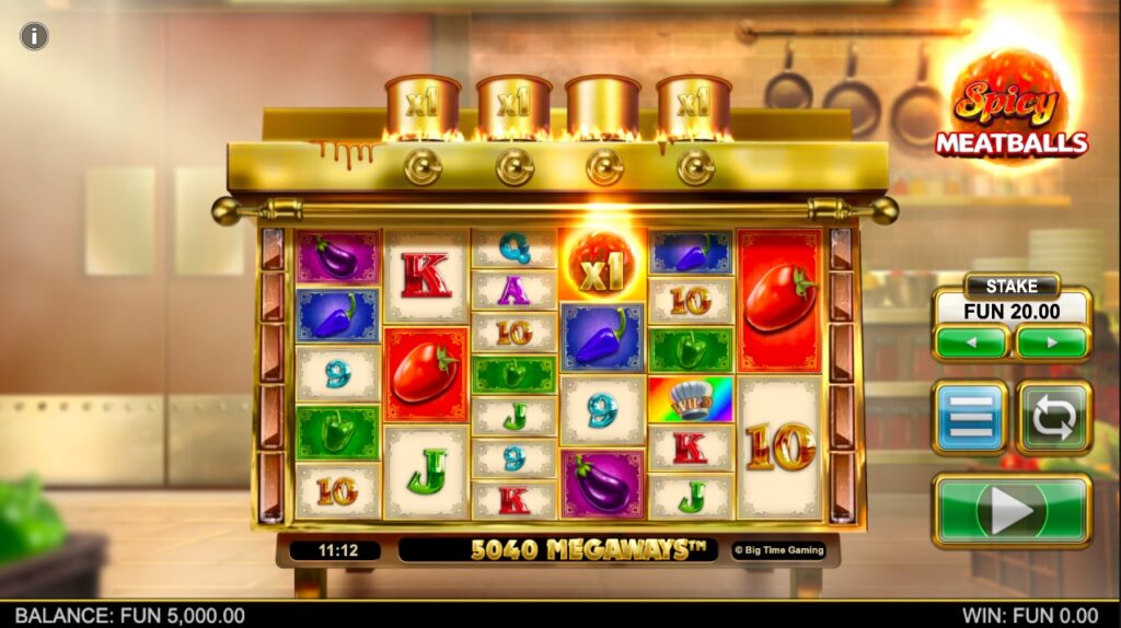 Spicy Meatballs Megaways slot gameplay