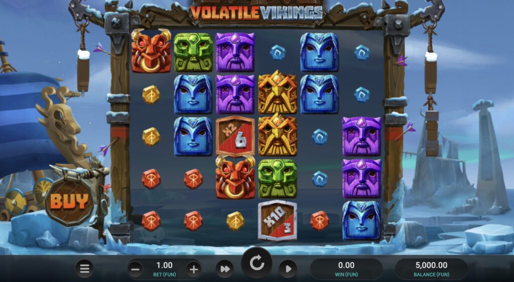 Volatile Vikings slot gameplay