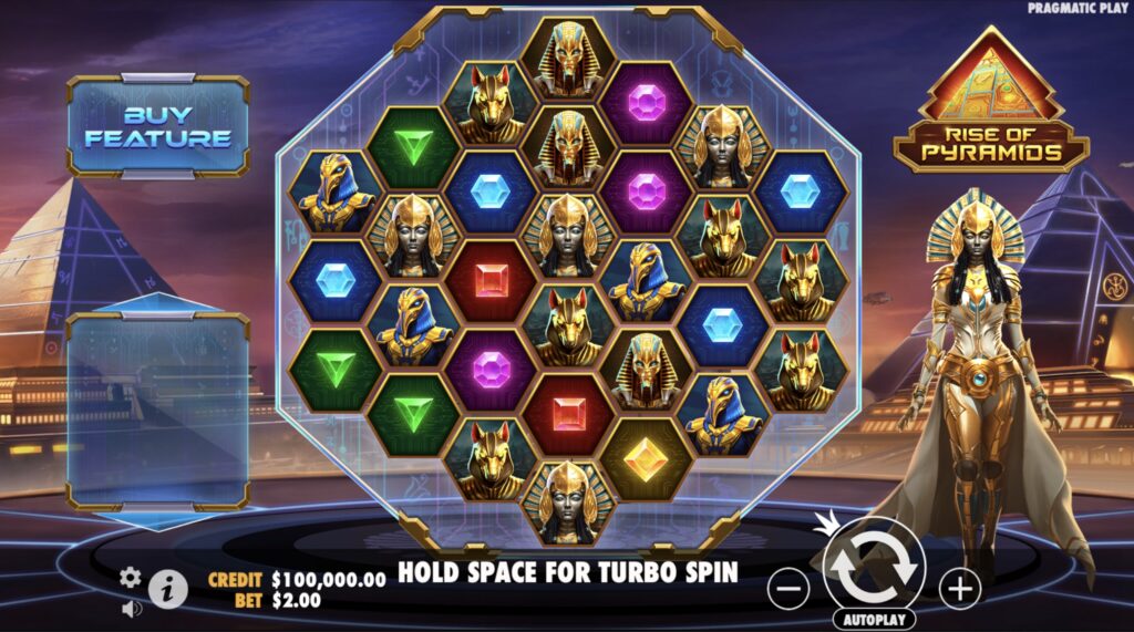 Rise of Pyramids slot gameplay