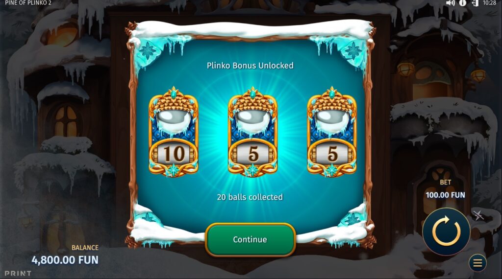 Pine Of Plinko 2 bonus feature gameplay