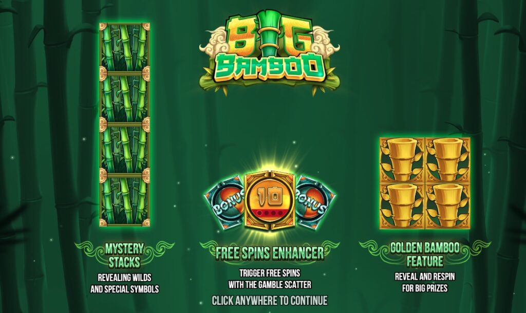 Big Bamboo slot features and paylines