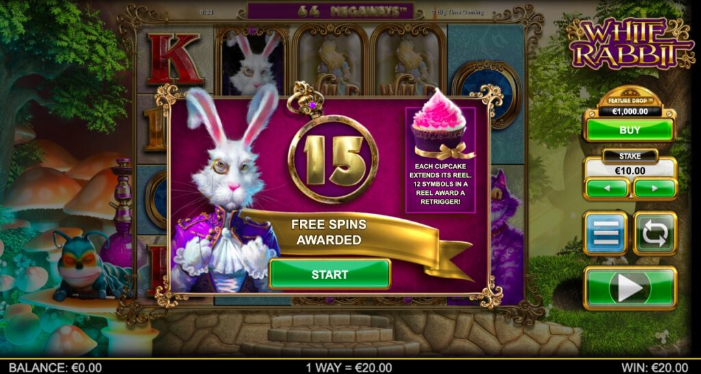 White Rabbit Megaways free spins slot feature