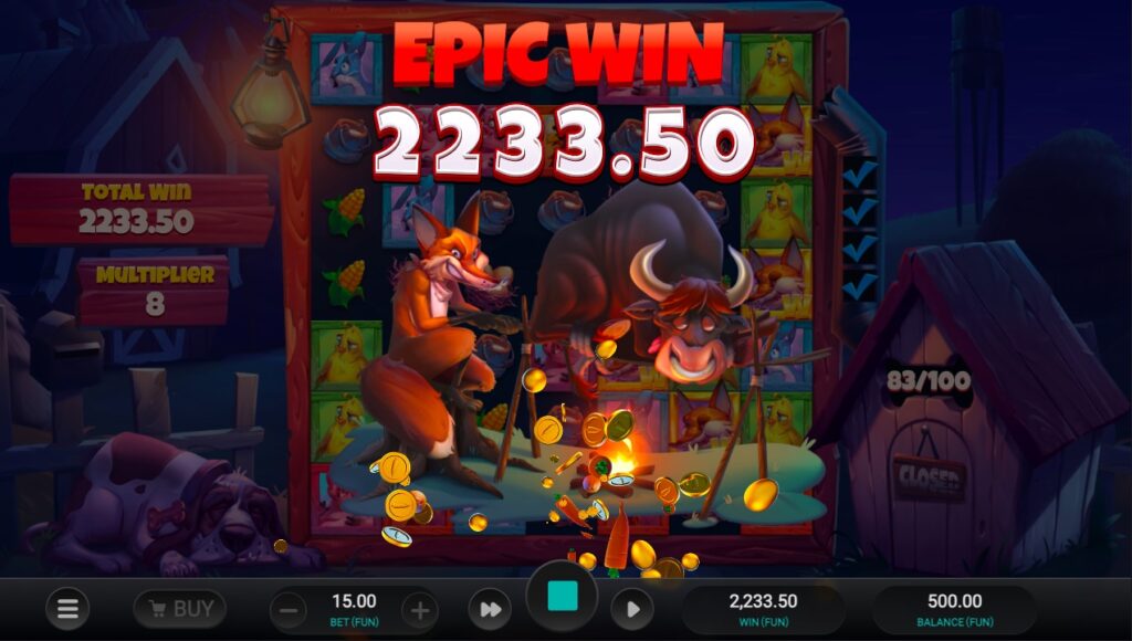 Fat Fox huge slot win