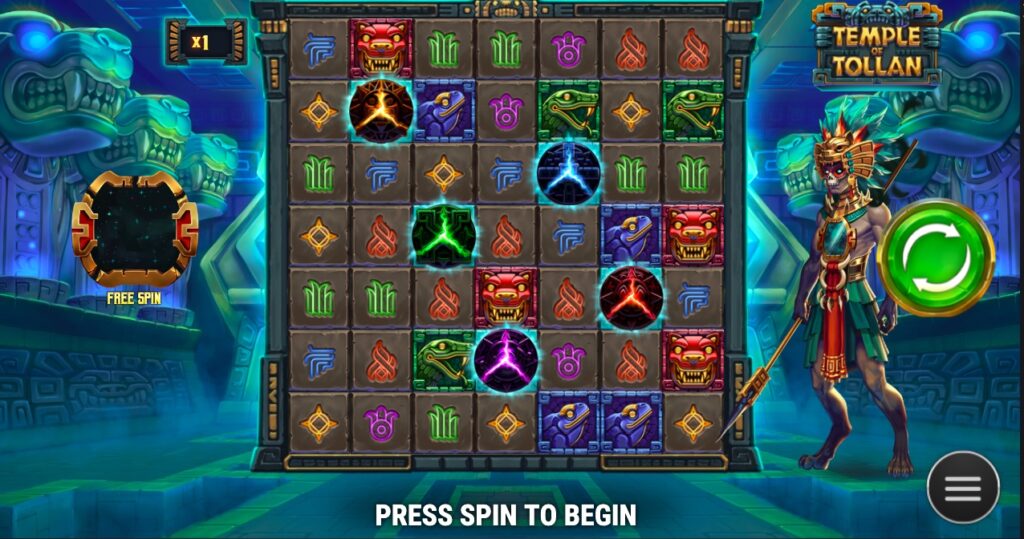 Temple of Tollan slot gameplay