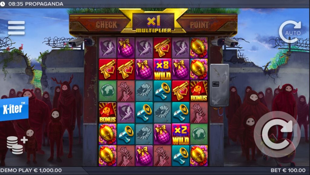 Propaganda slot gameplay