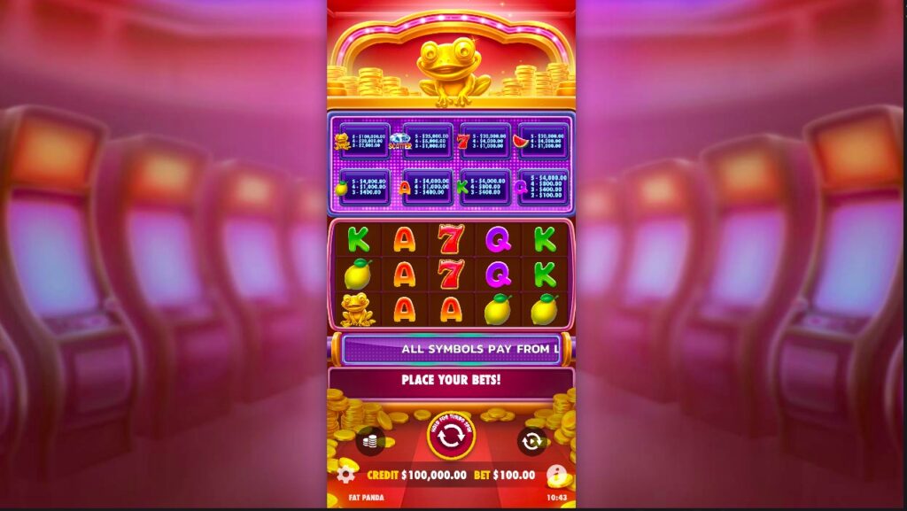 Wealthy Frog slot gameplay