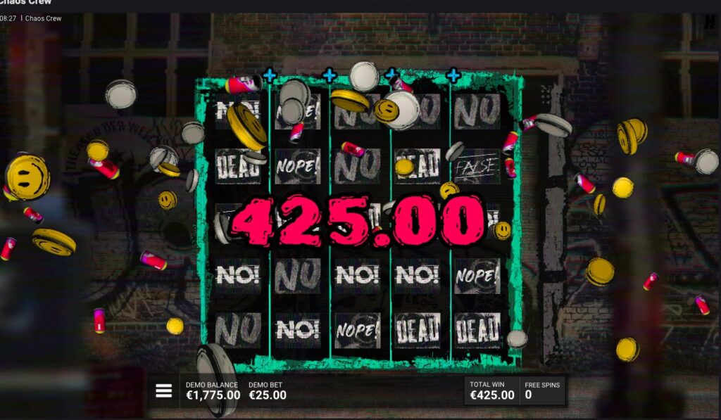 Chaos Crew huge slot win