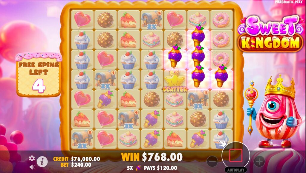 Sweet Kingdom paylines and features