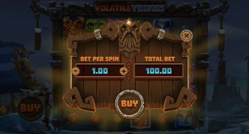 Volatile Vikings bonus buy feature