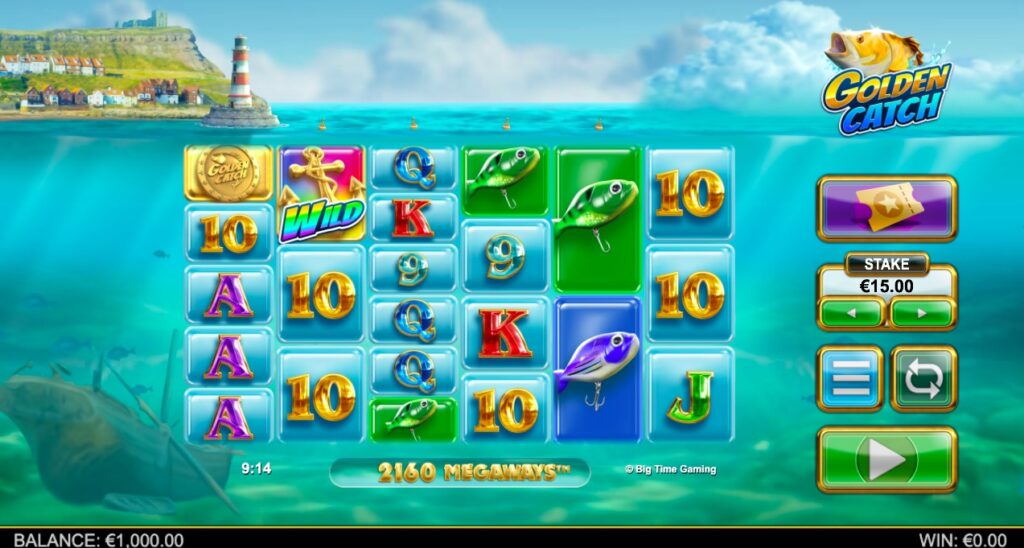 Golden Catch slot gameplay