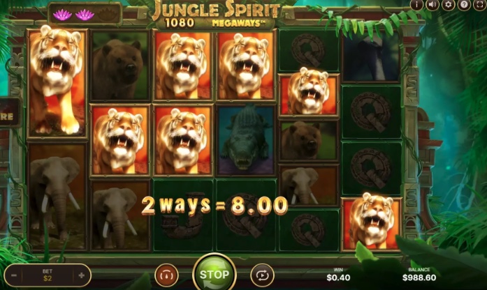 Jungle Spirit Megaways slot gameplay