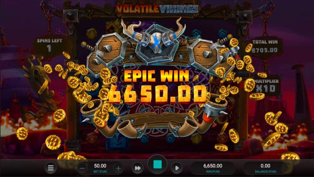 Volatile Vikings paylines and features