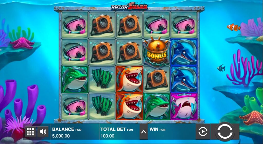 Razor Shark slot gameplay