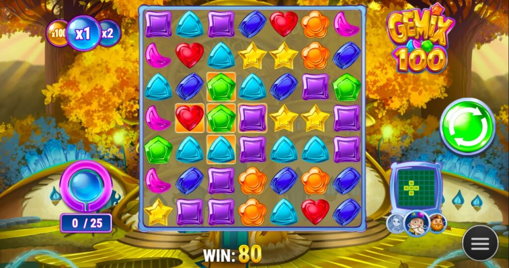 Gemix 100 slot gameplay