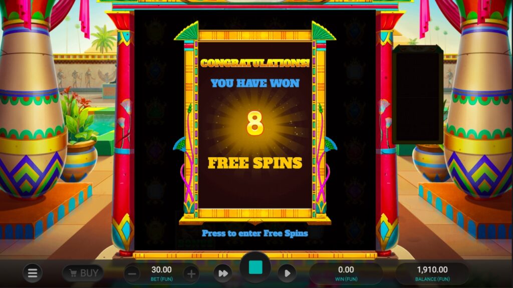 Mummy Multiplier free spins bonus rounds