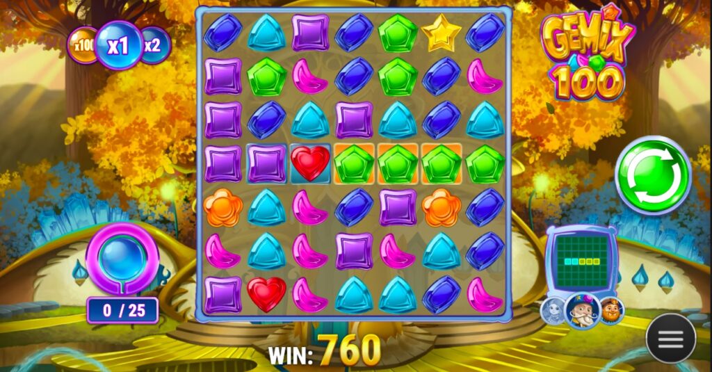 Gemix 100 bonus rounds gameplay