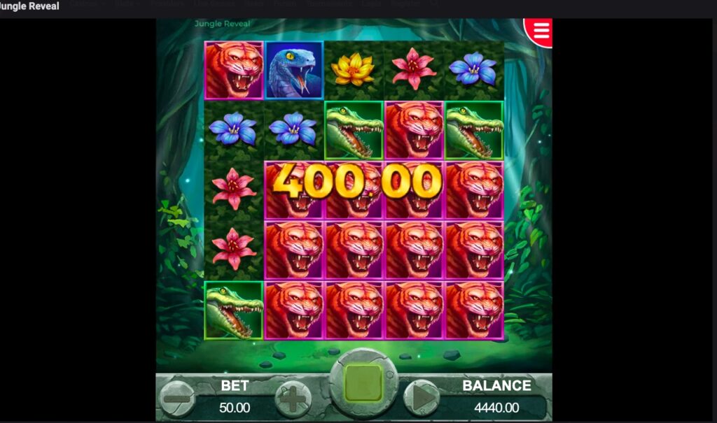 Jungle Reveal huge slot win