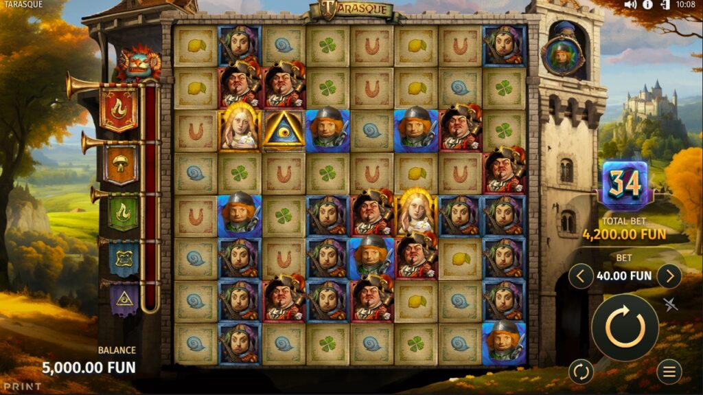 Tarasque DoubleMax slot paylines and features