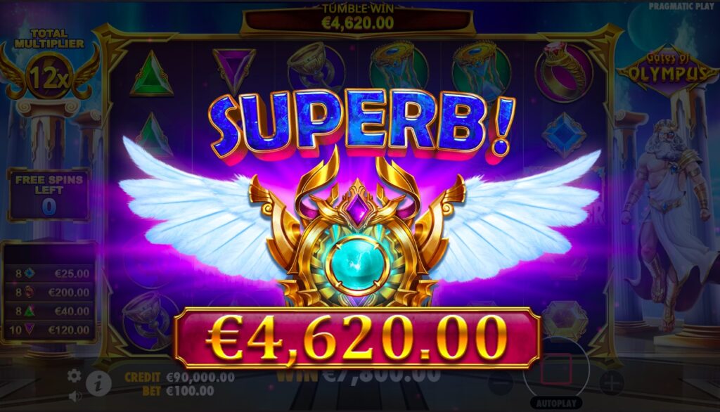 Gates Of Olympus free spins gameplay