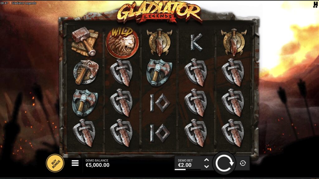 Gladiator Legends slot gameplay