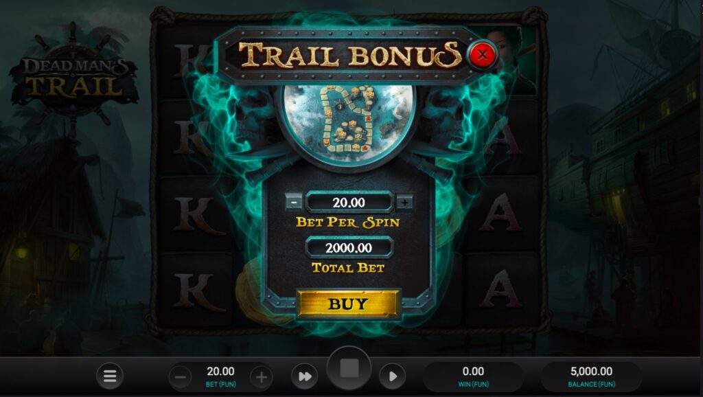 Dead Man’s Trail bonus buy gameplay