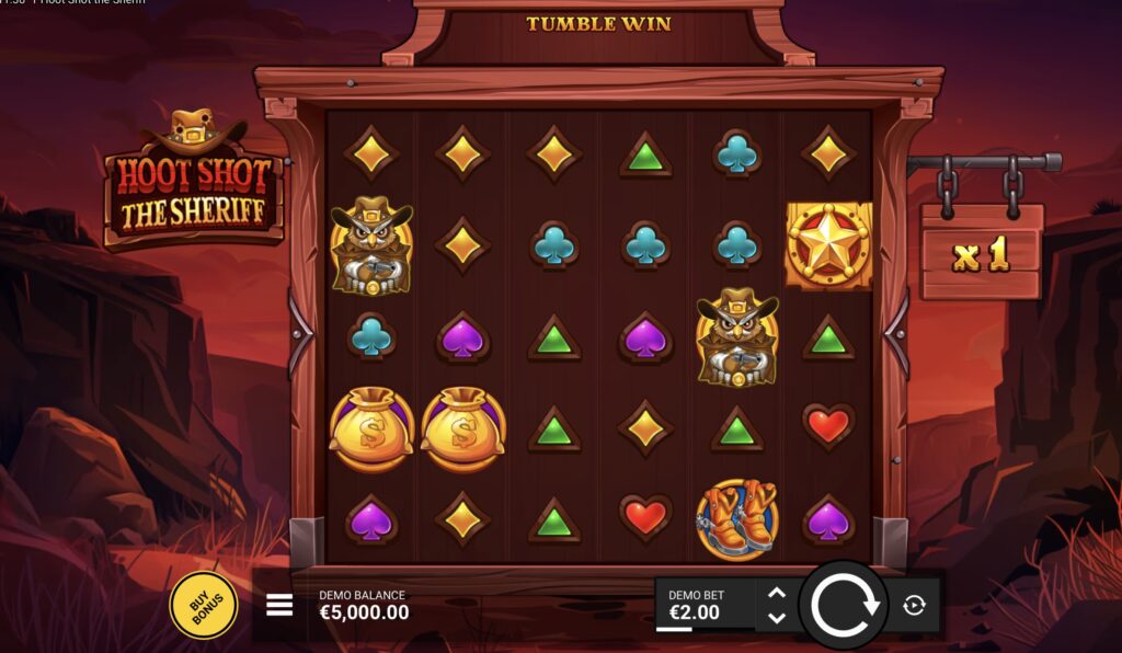 Hoot Shot The Sheriff slot gameplay