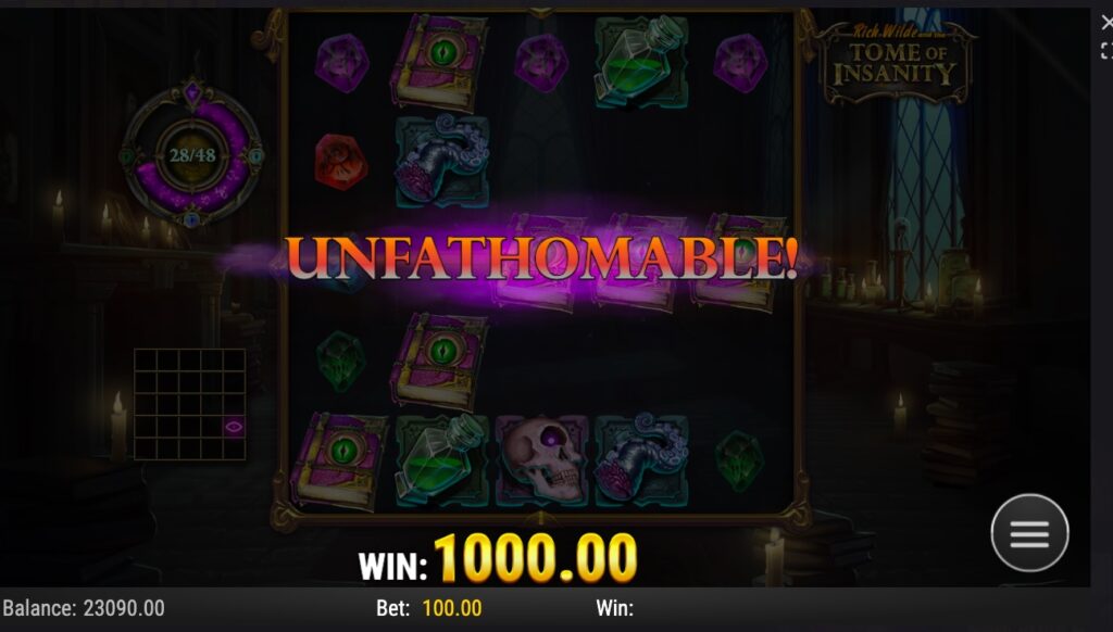 Rich Wilde and the Tome of Insanity paylines and features