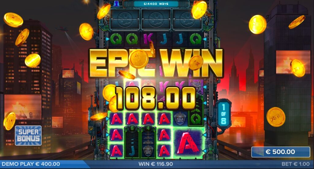 Nitropolis 5 paylines and features