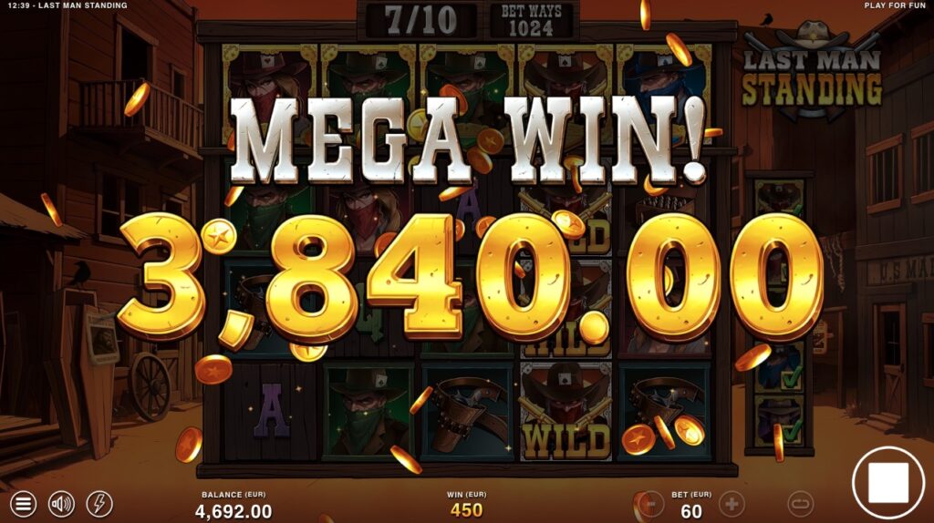 Last Man Standing huge slot win