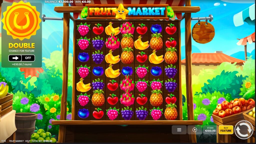 Fruit Market slot gameplay