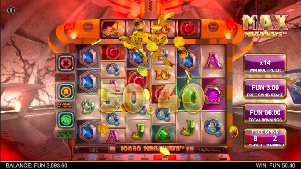 Max Megaways bonus feature gameplay