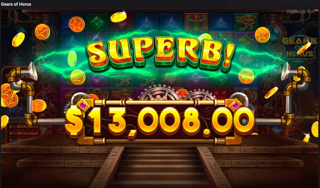 Gears of Horus bonus buy slot win