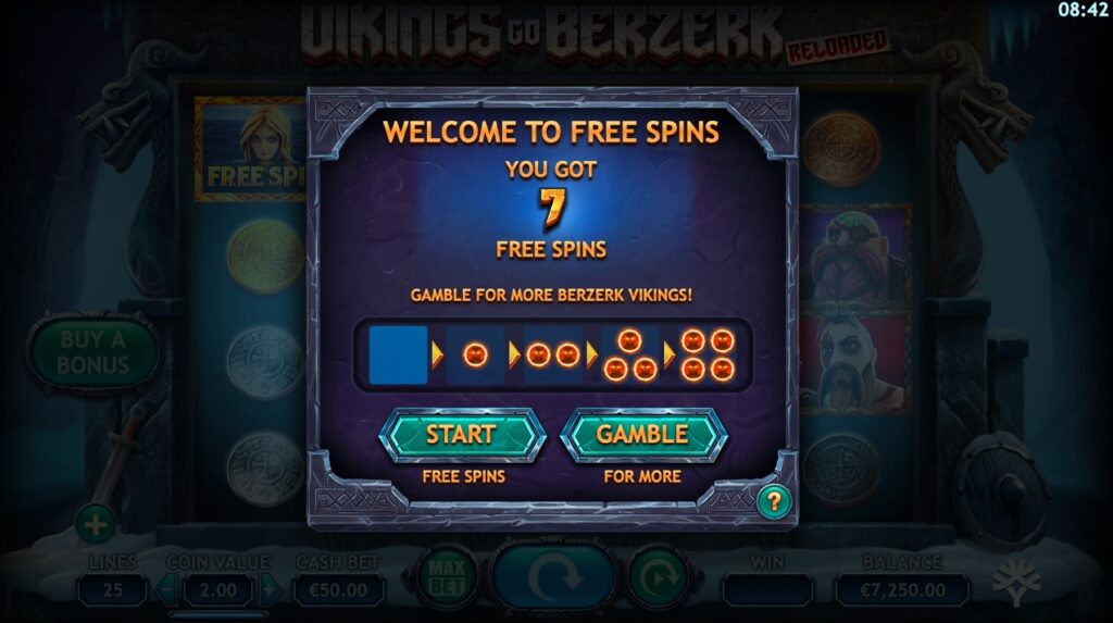 Vikings Go Berzerk Reloaded bonus feature gameplay