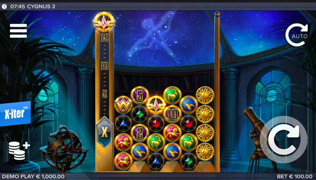 Cygnus 2 slot gameplay