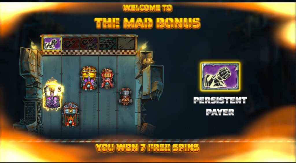 Mad Cars bonus buy feature gameplay